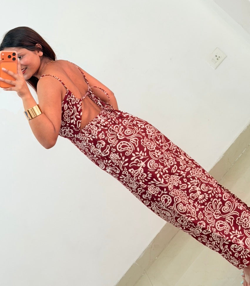 Maroon dress