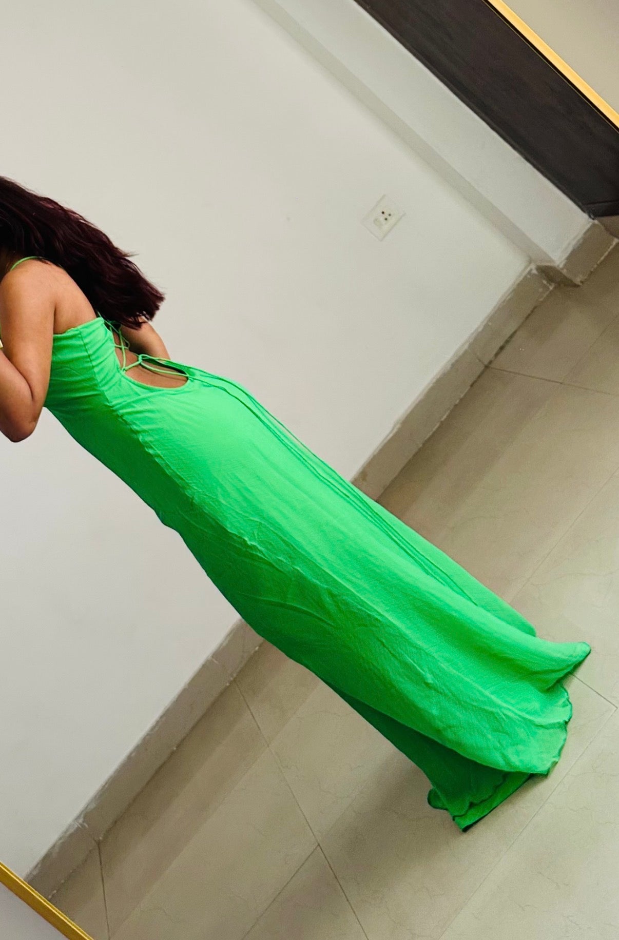 Green summer dress