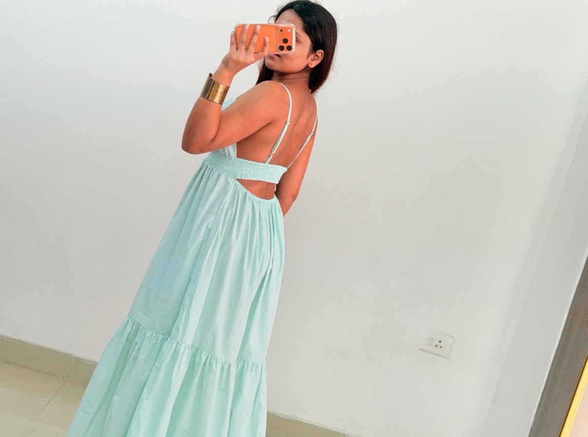 Blue dress