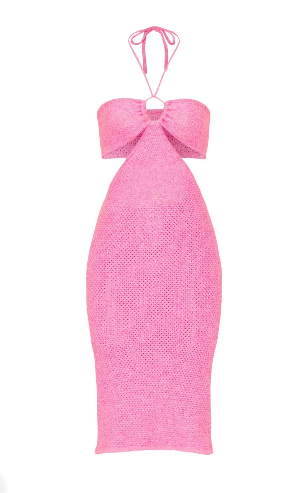 Pink cutout dress
