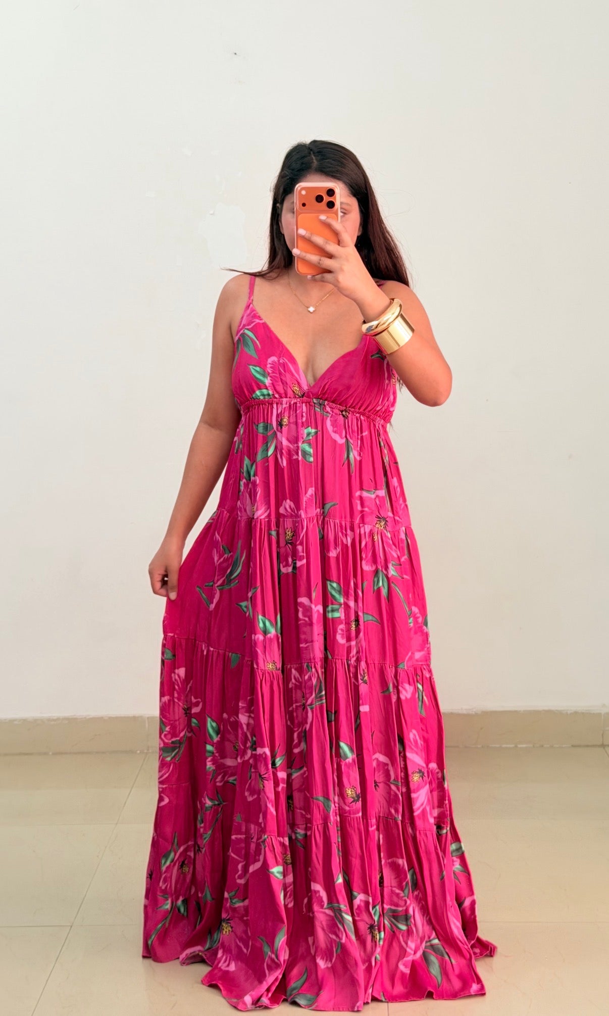 Hot pink prettt dress