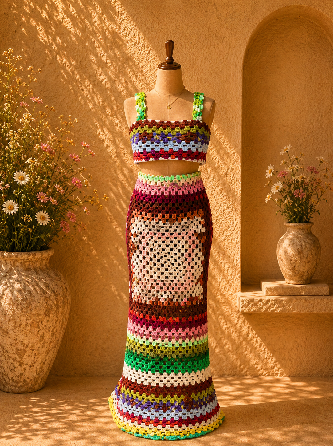 Pretty crochet set
