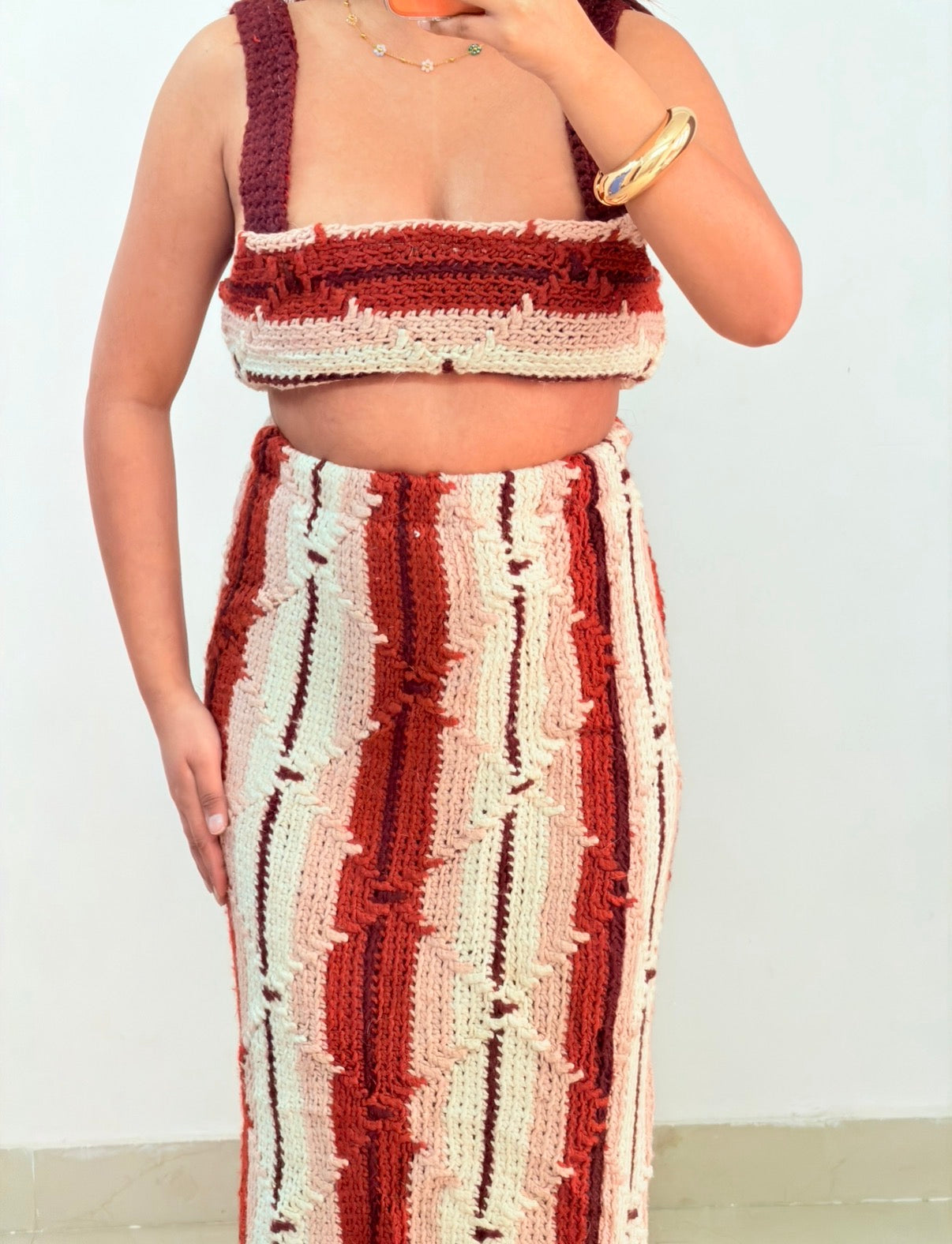 Brown Crochet set