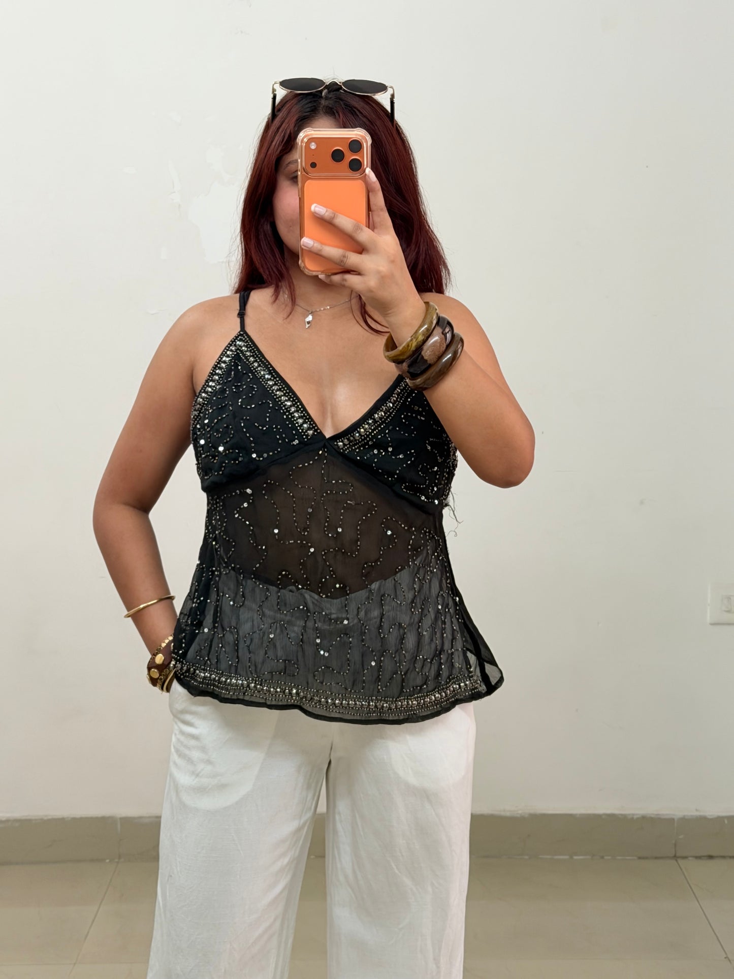 Noir Sparkle Top ✨