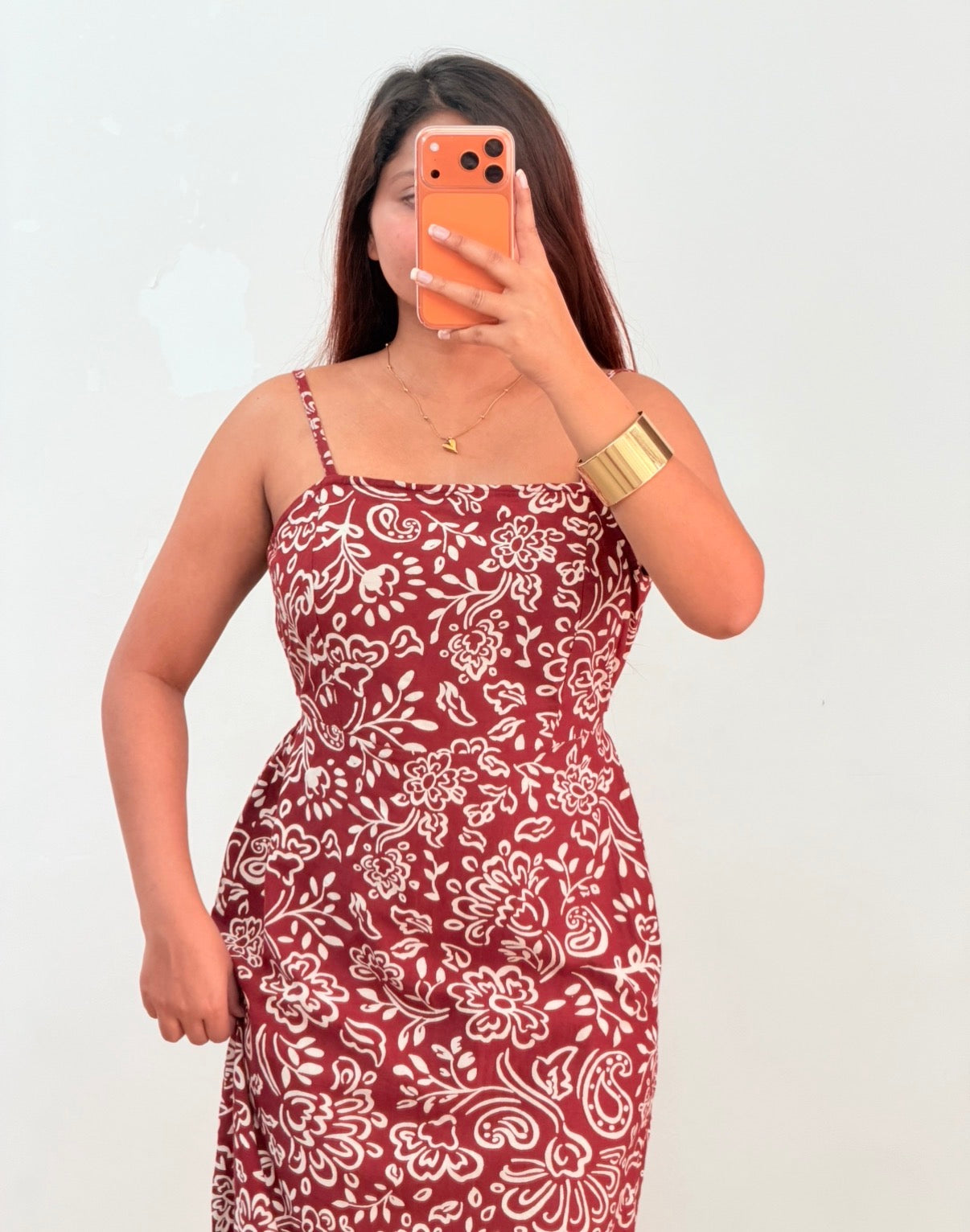 Maroon dress