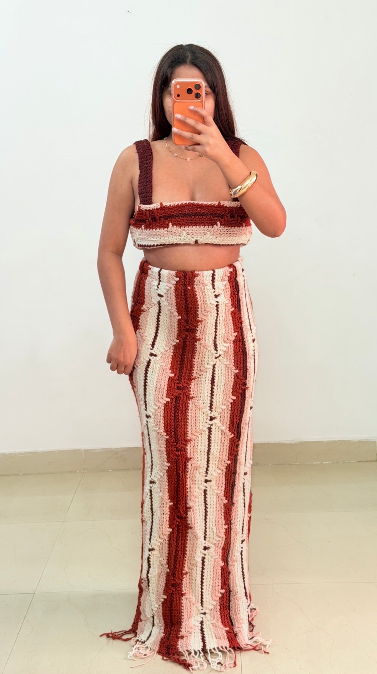 Brown Crochet set