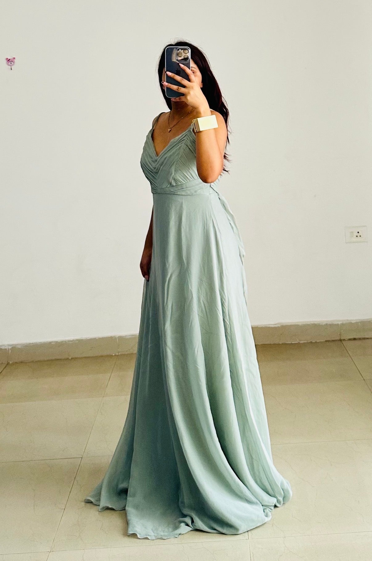 Sage green dress