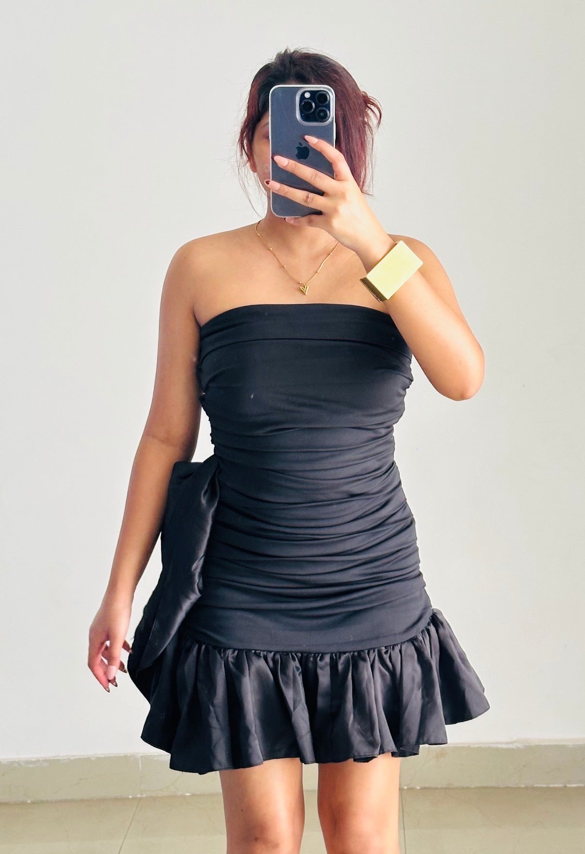 Mini black dress
