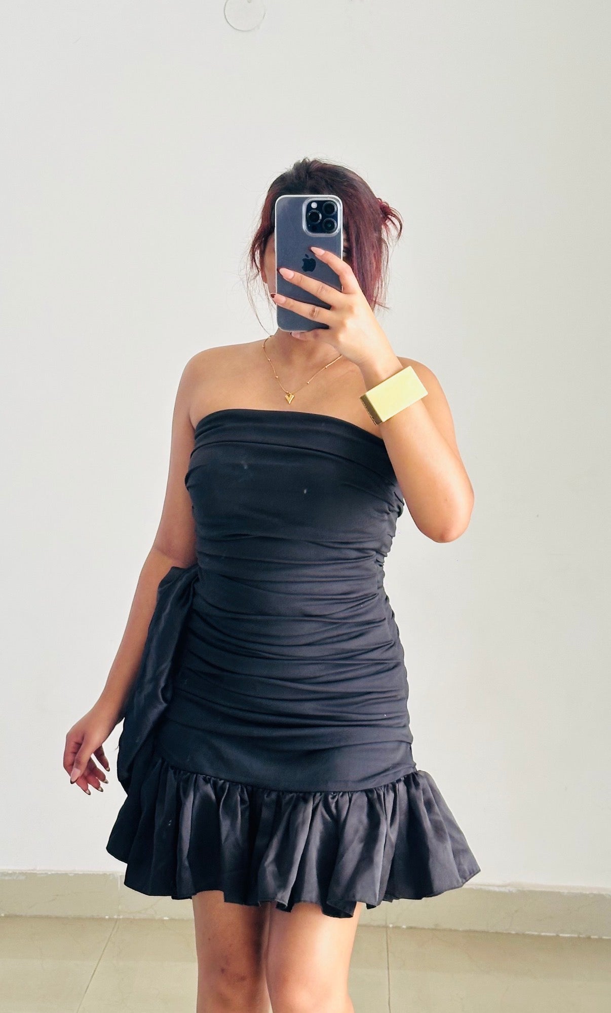 Mini black dress