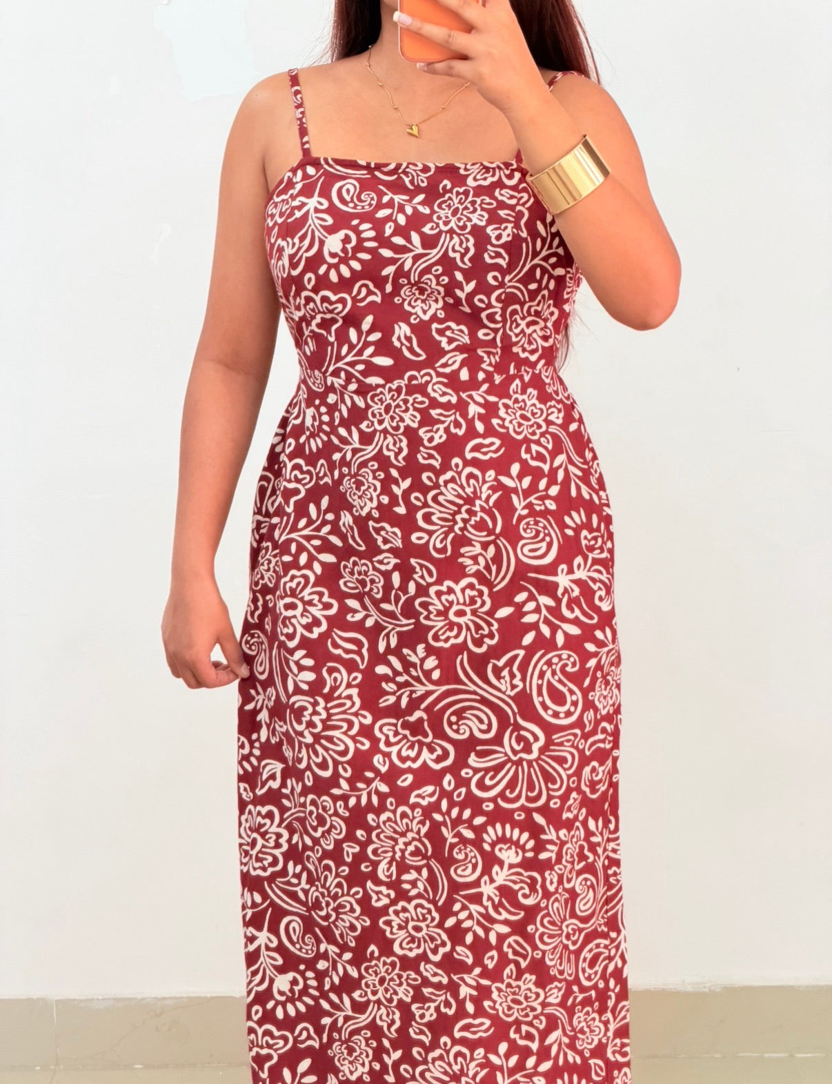Maroon dress