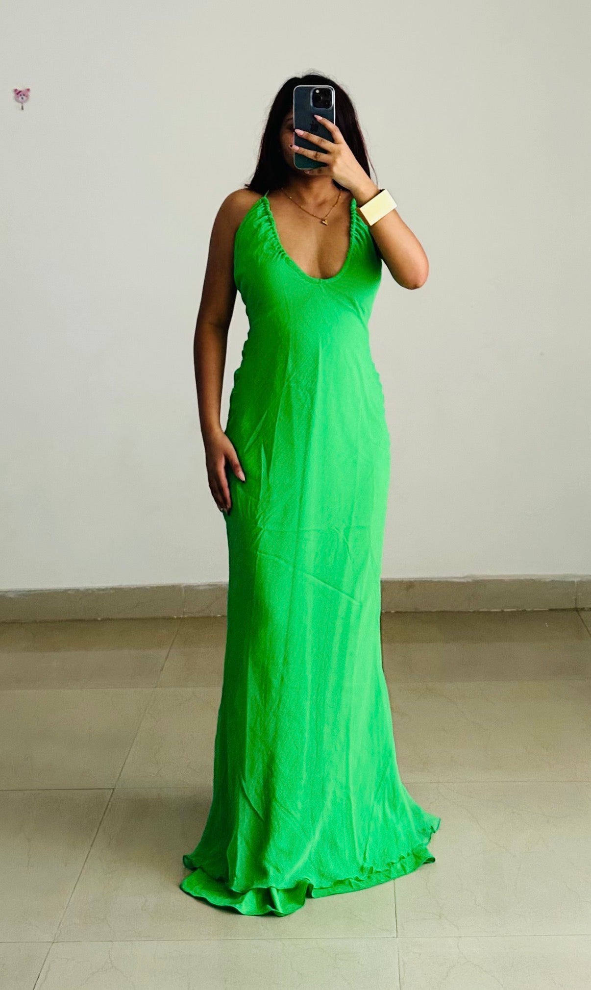 Green summer dress