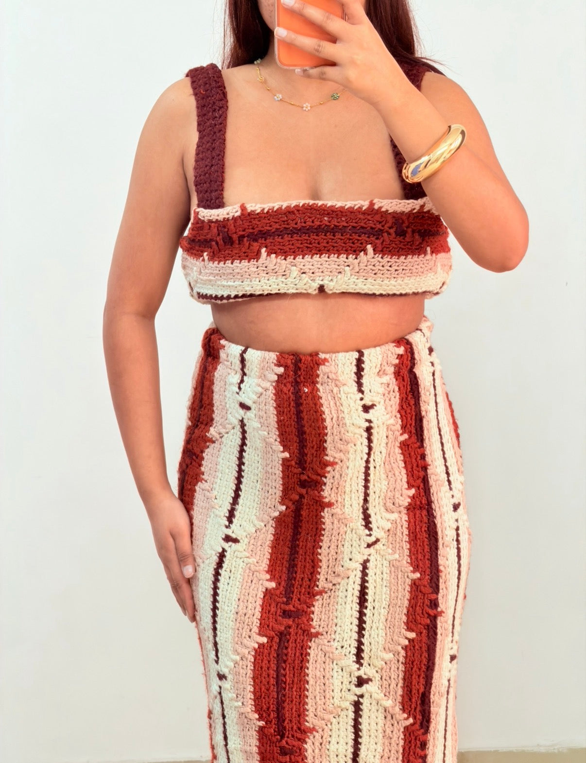 Brown Crochet set