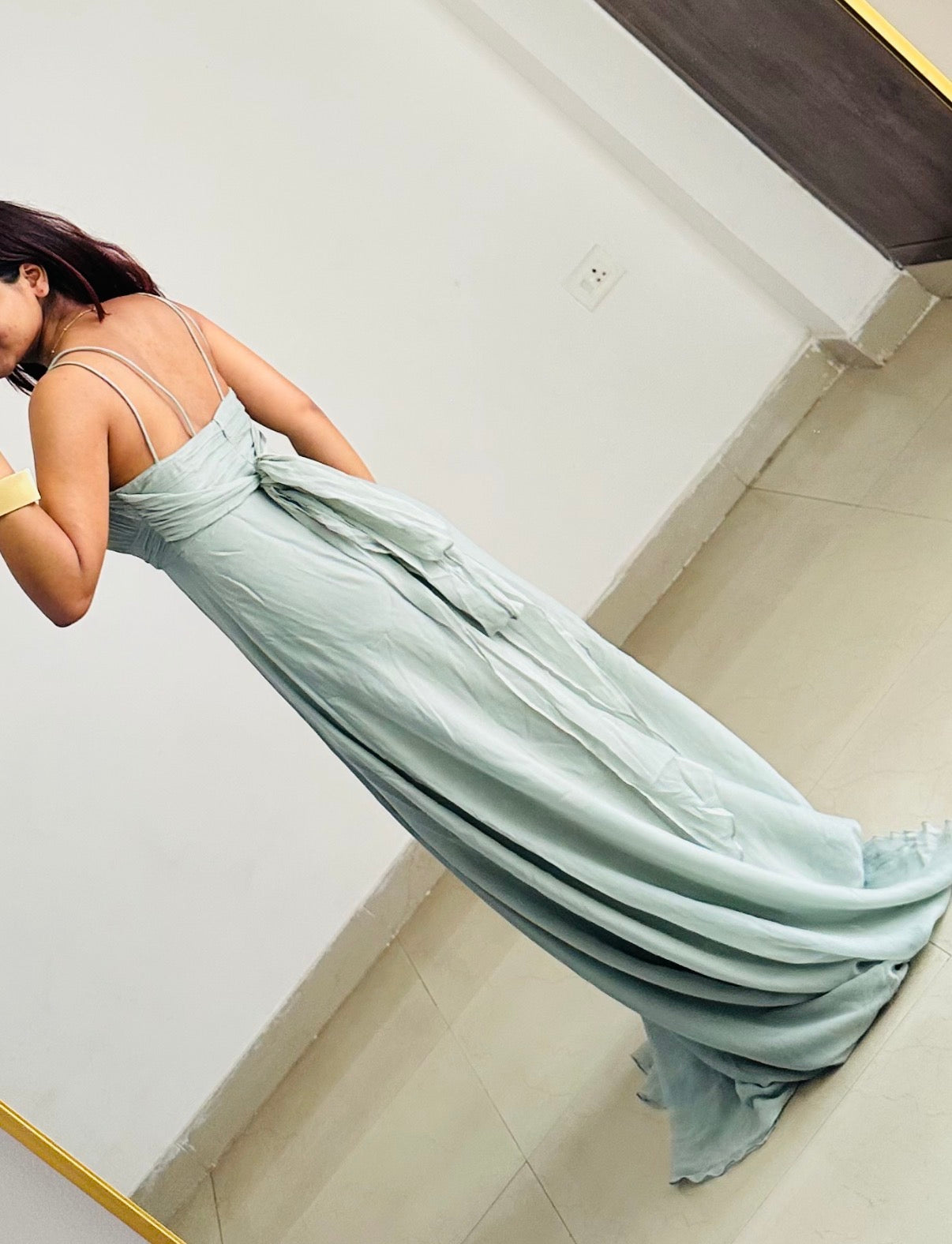 Sage green dress