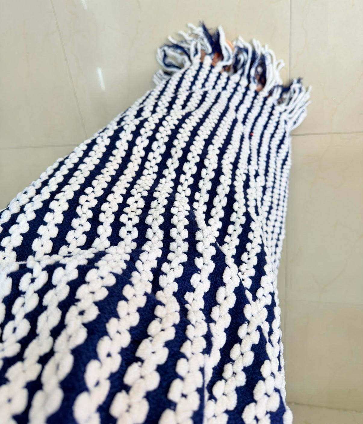 Blue crochet set