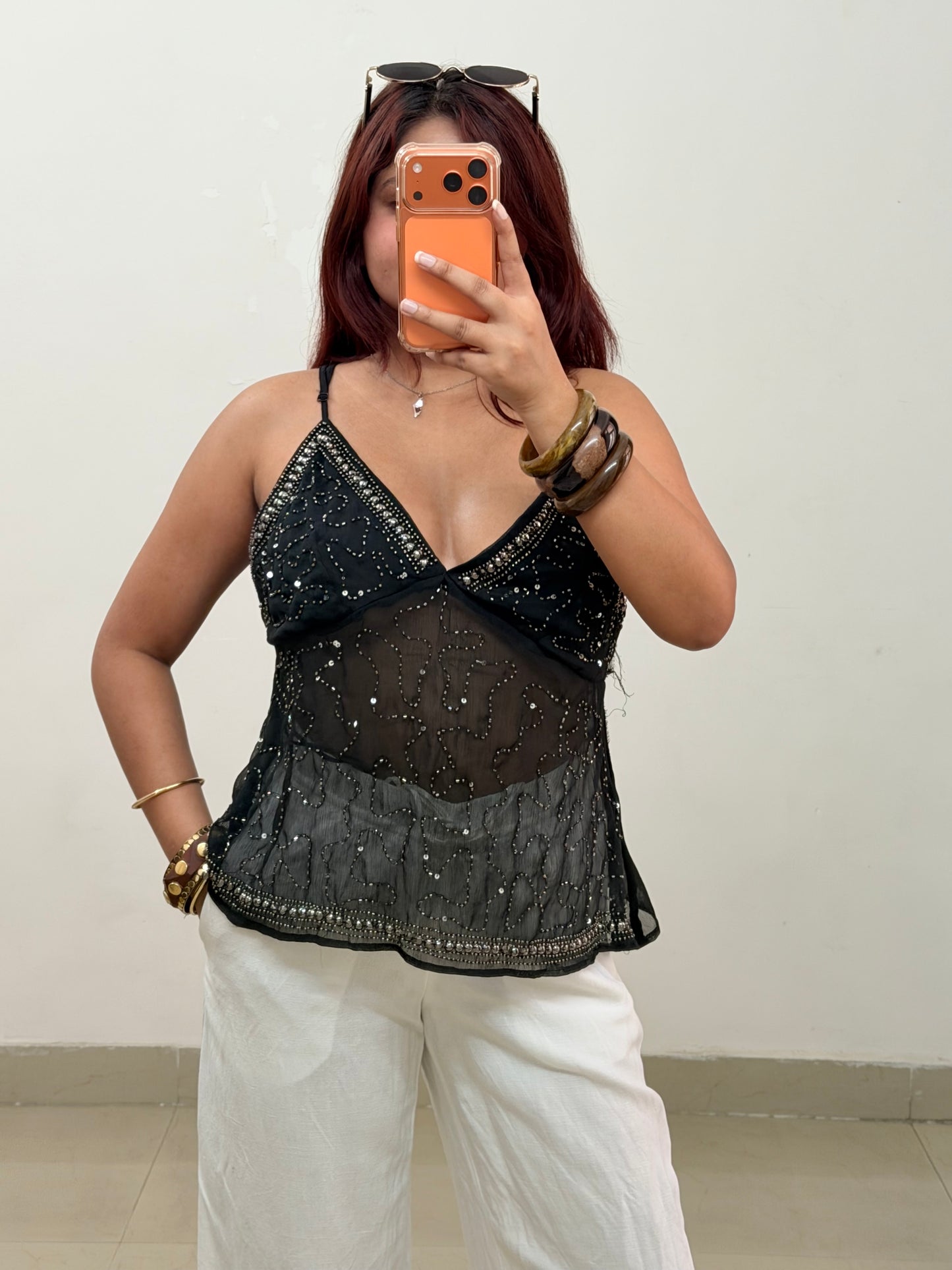 Noir Sparkle Top ✨