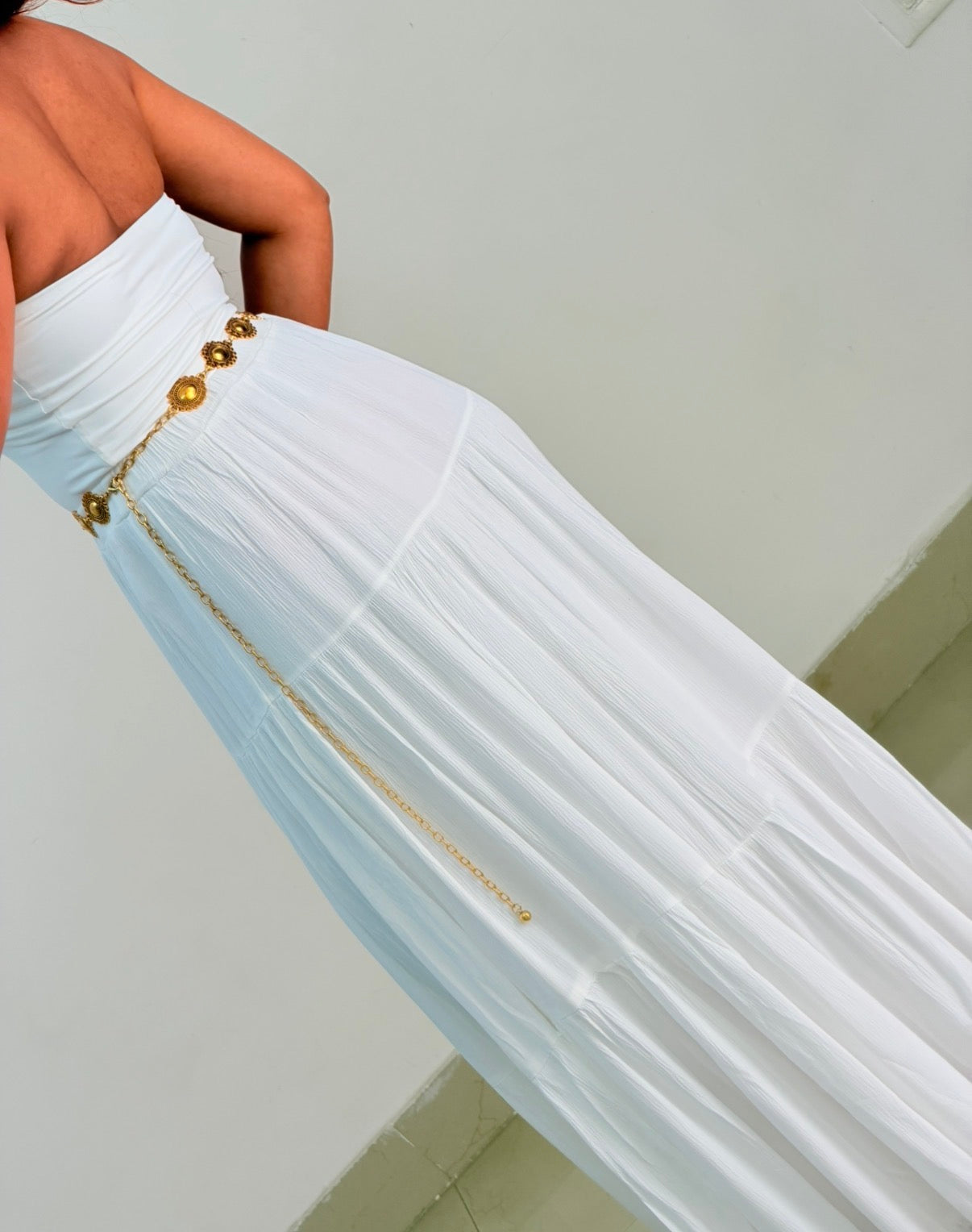 White skirt