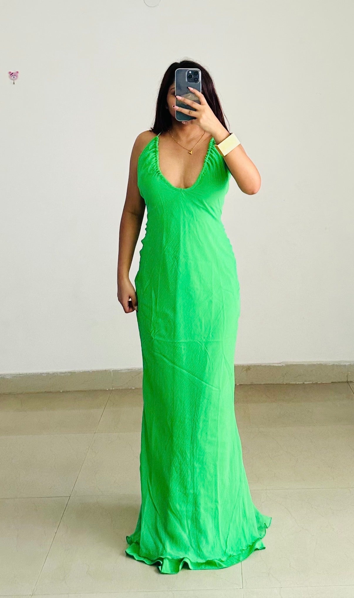 Green summer dress