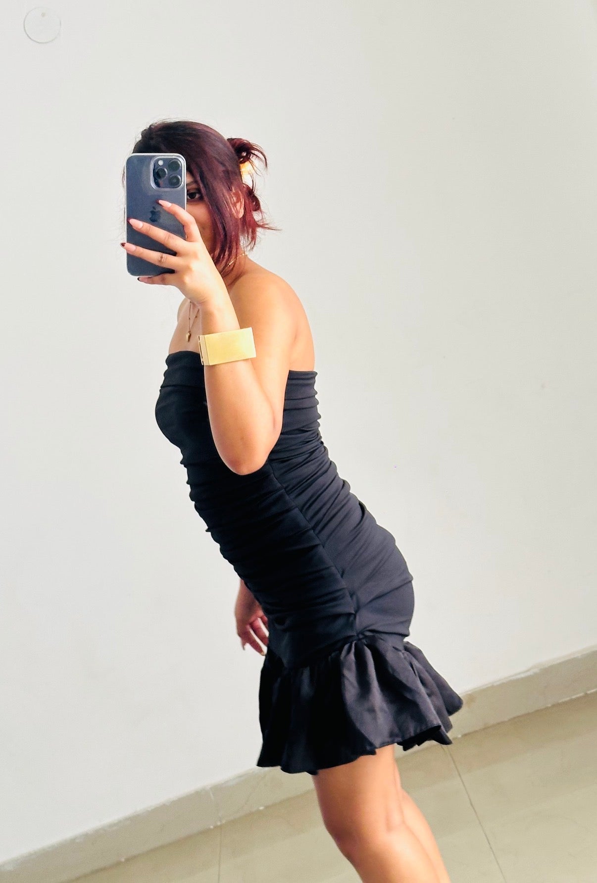 Mini black dress