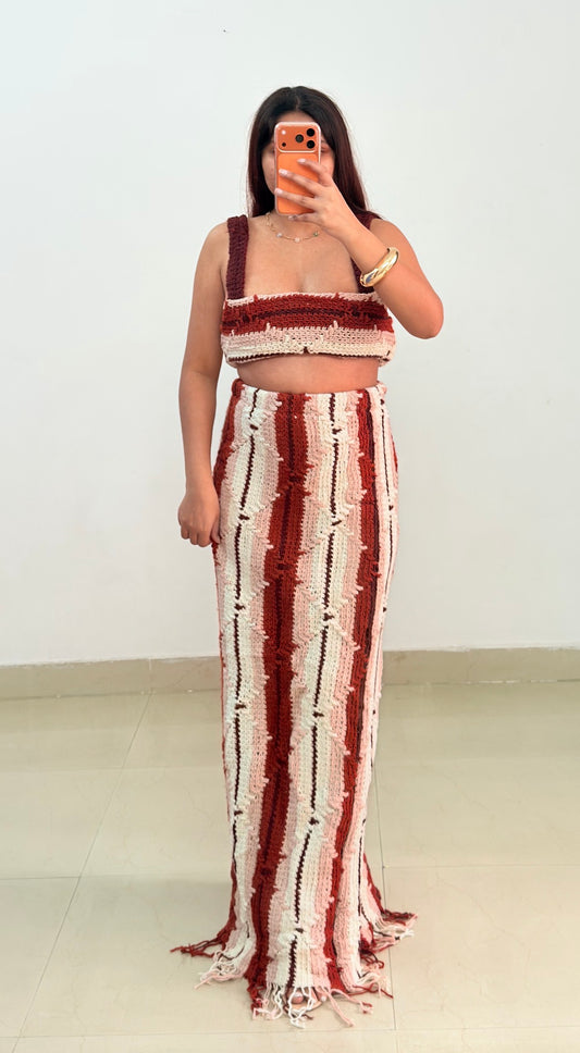 Brown Crochet set