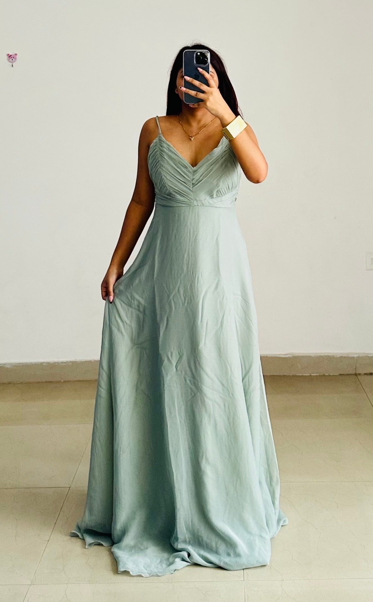 Sage green dress