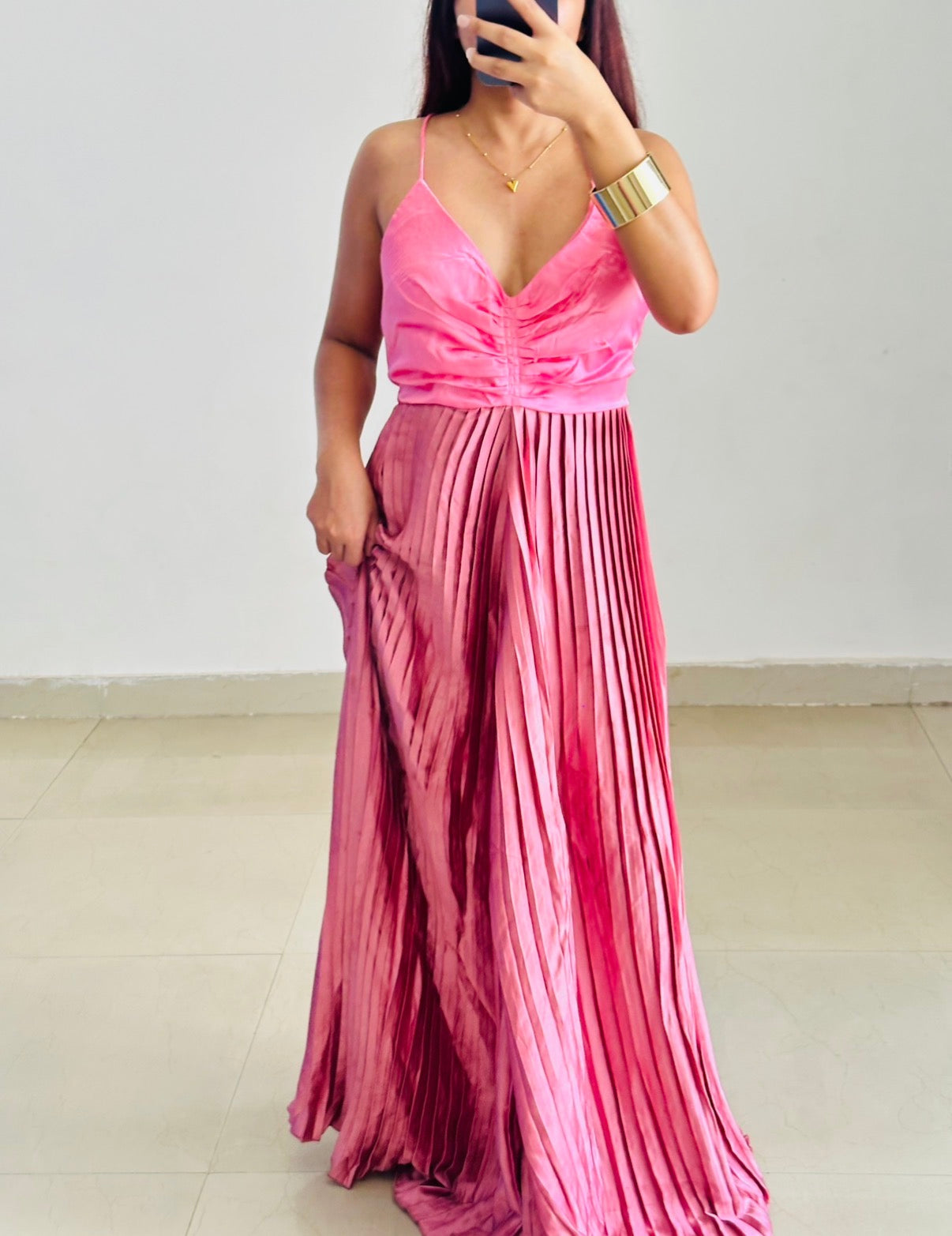 Pretty satin dress