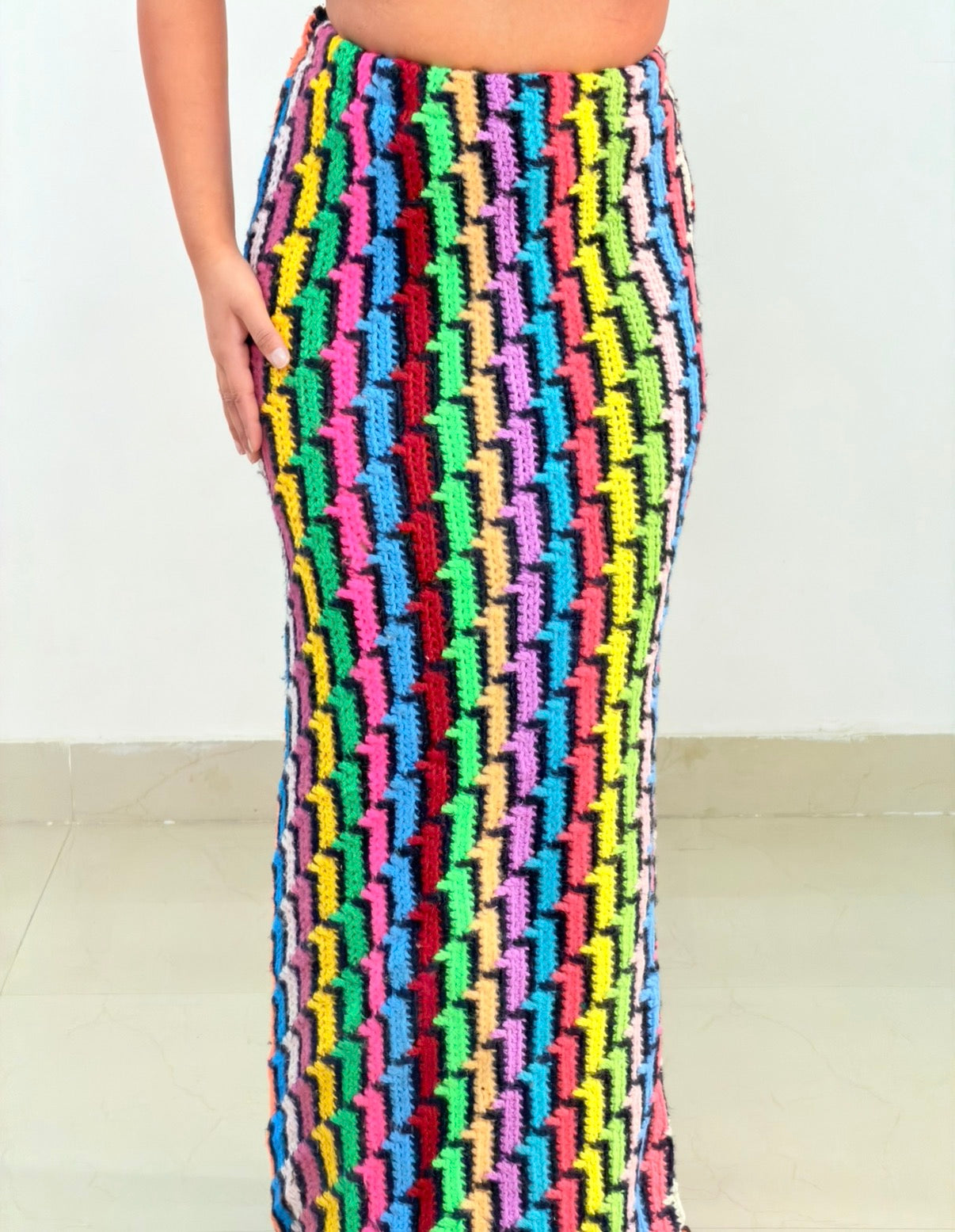 Colorful crochet set