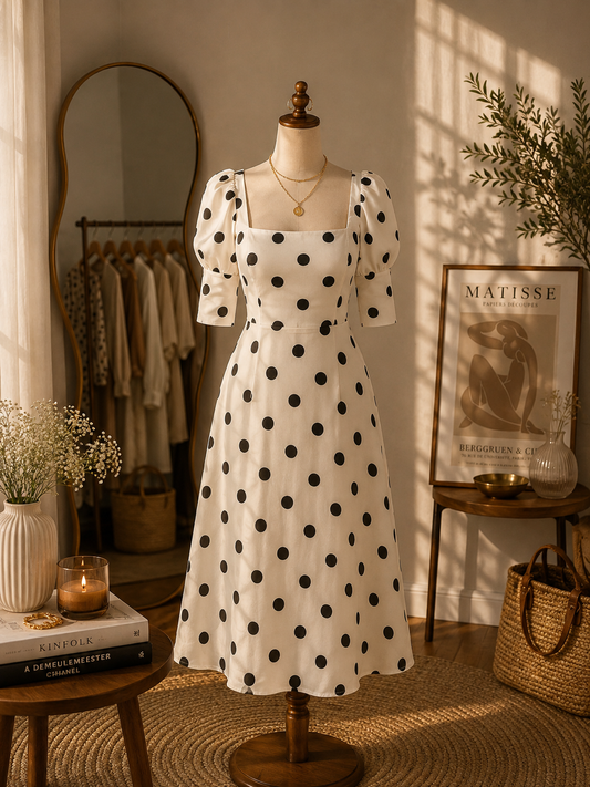 White polka dot🤍