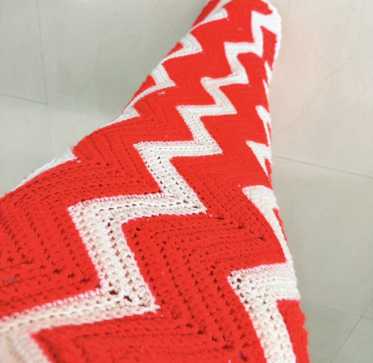 Red crochet set