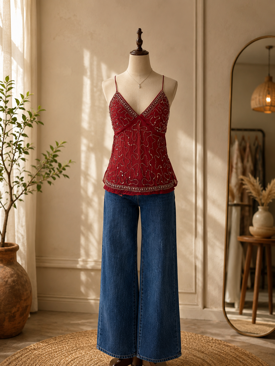Burgundy Bliss Top✨