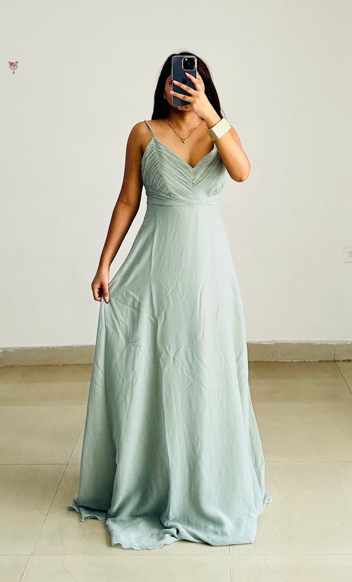 Sage green dress